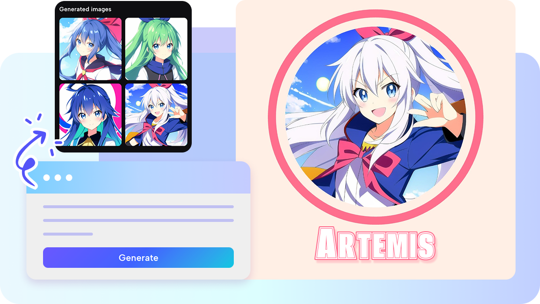 Hasilkan ide logo anime dengan alat bertenaga AI