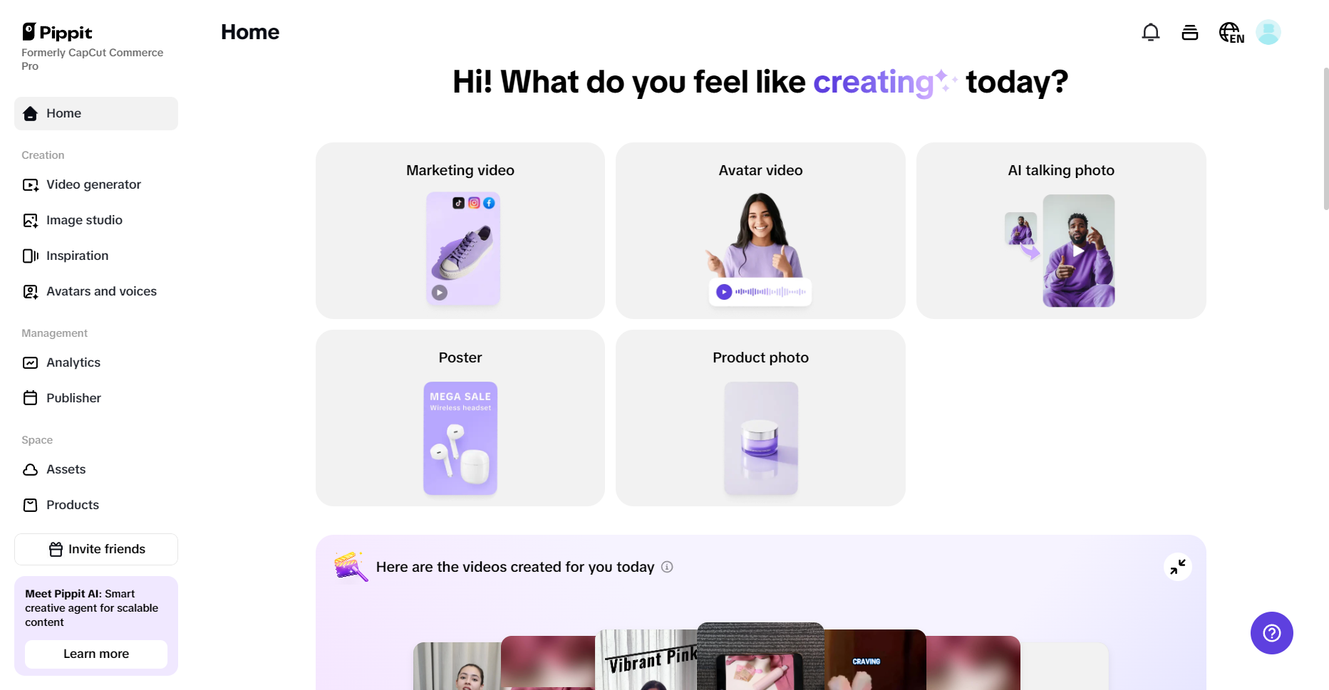 Pippit content creation tool for funnel marketing