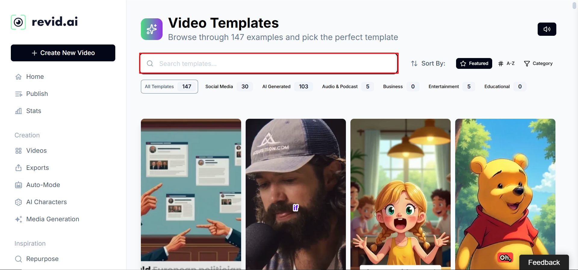 Choose your video idea