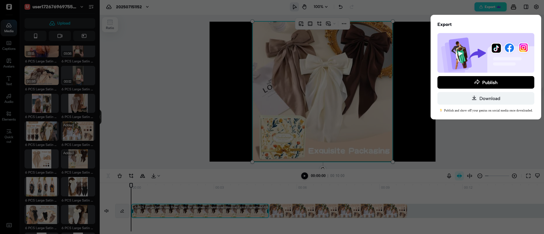 Export and post
