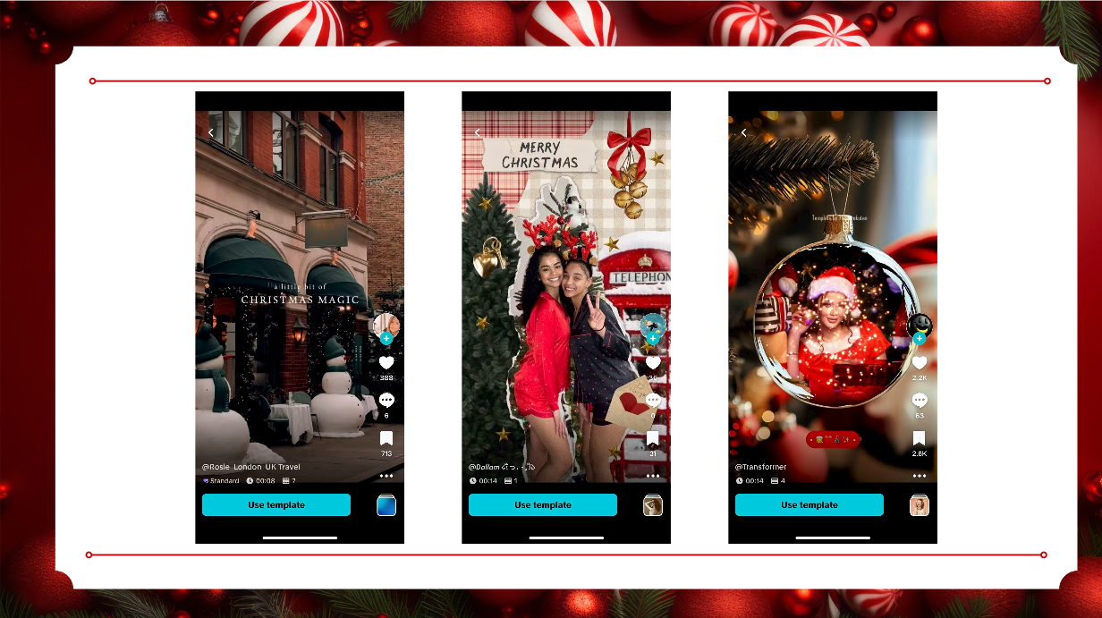 Modern Christmas Card Template