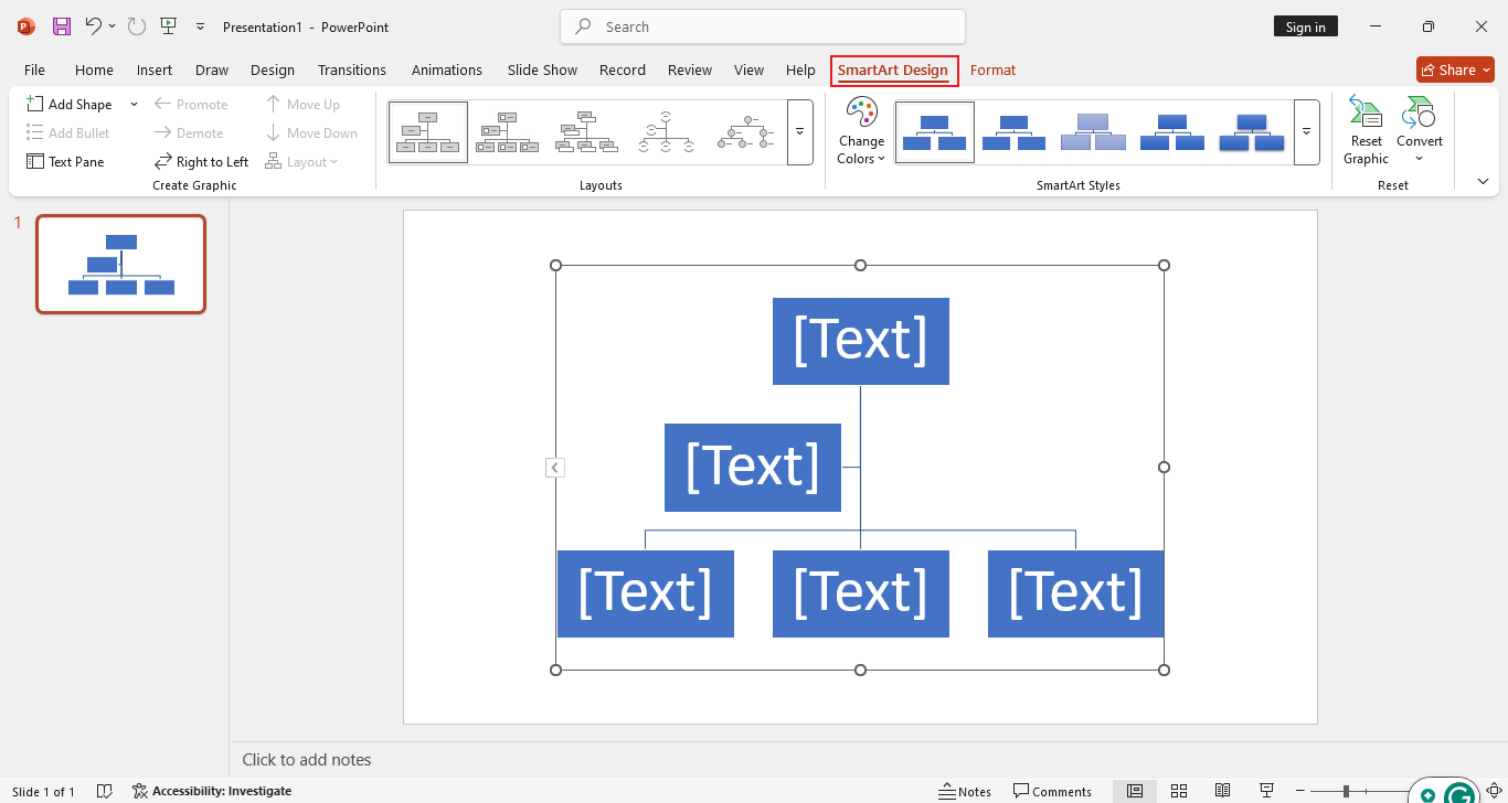 powerpoint 'te bir org şemasını nasıl yaparım