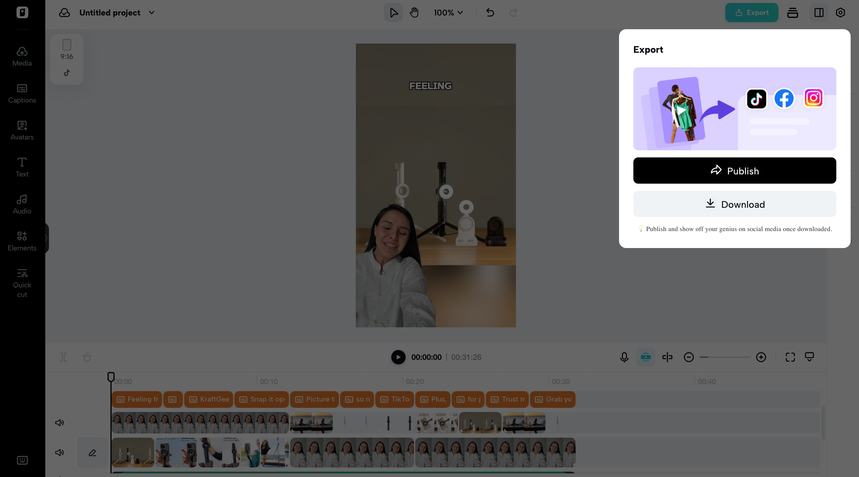 Export and share