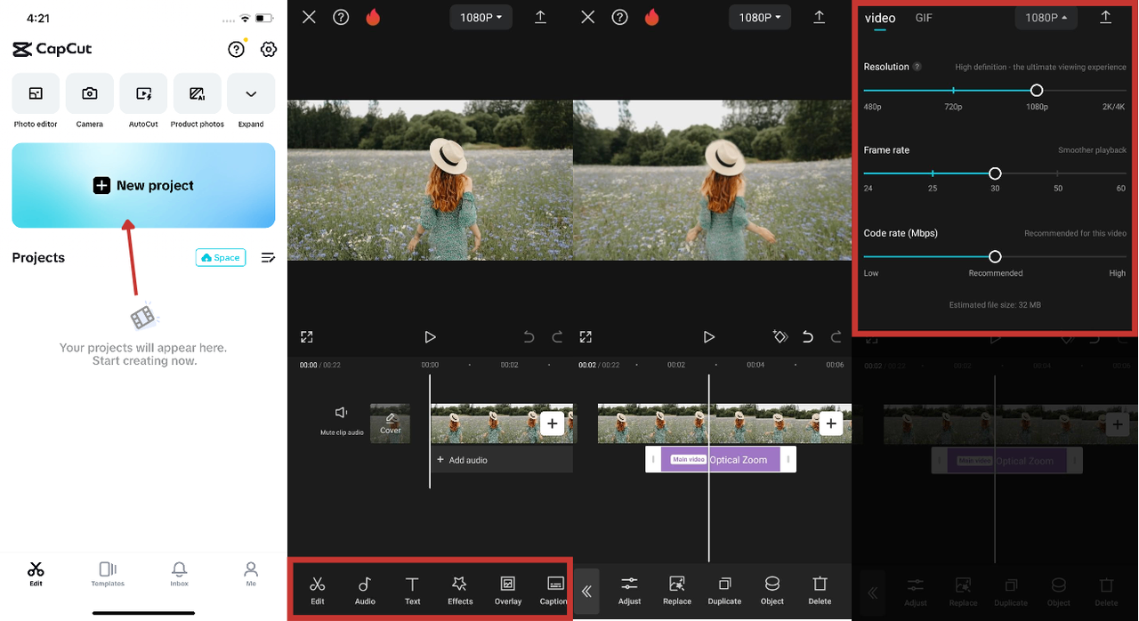 CapCut's AI video editing app