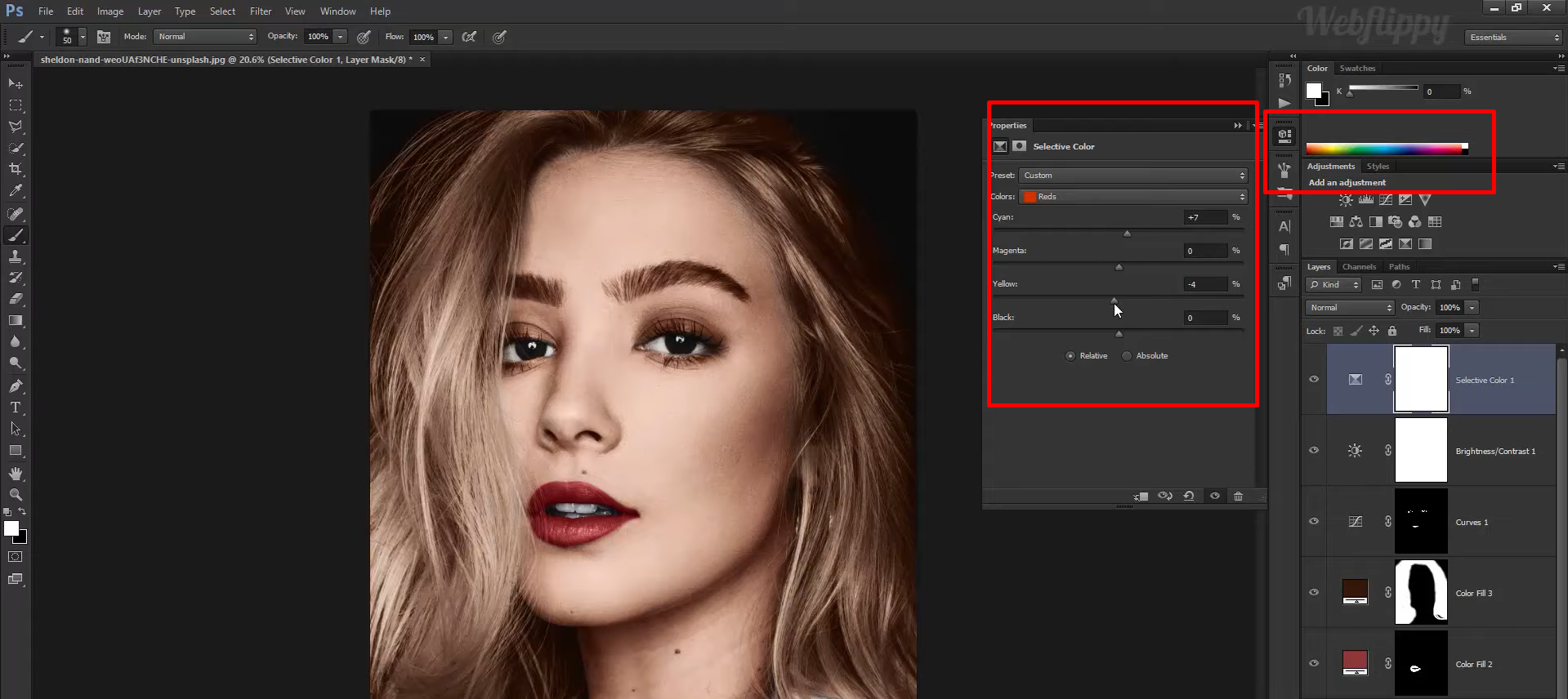 Turning black and white photo to color in Photoshop