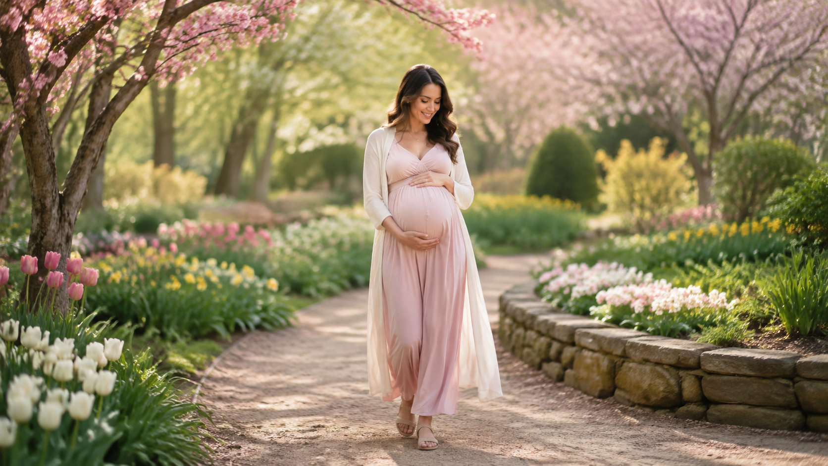 Spring Garden Pregnancy Walk