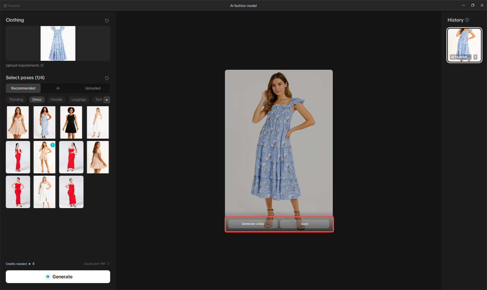 Save the try-on output