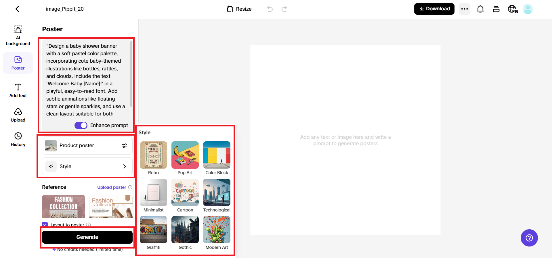 Enter your prompt and generate a design