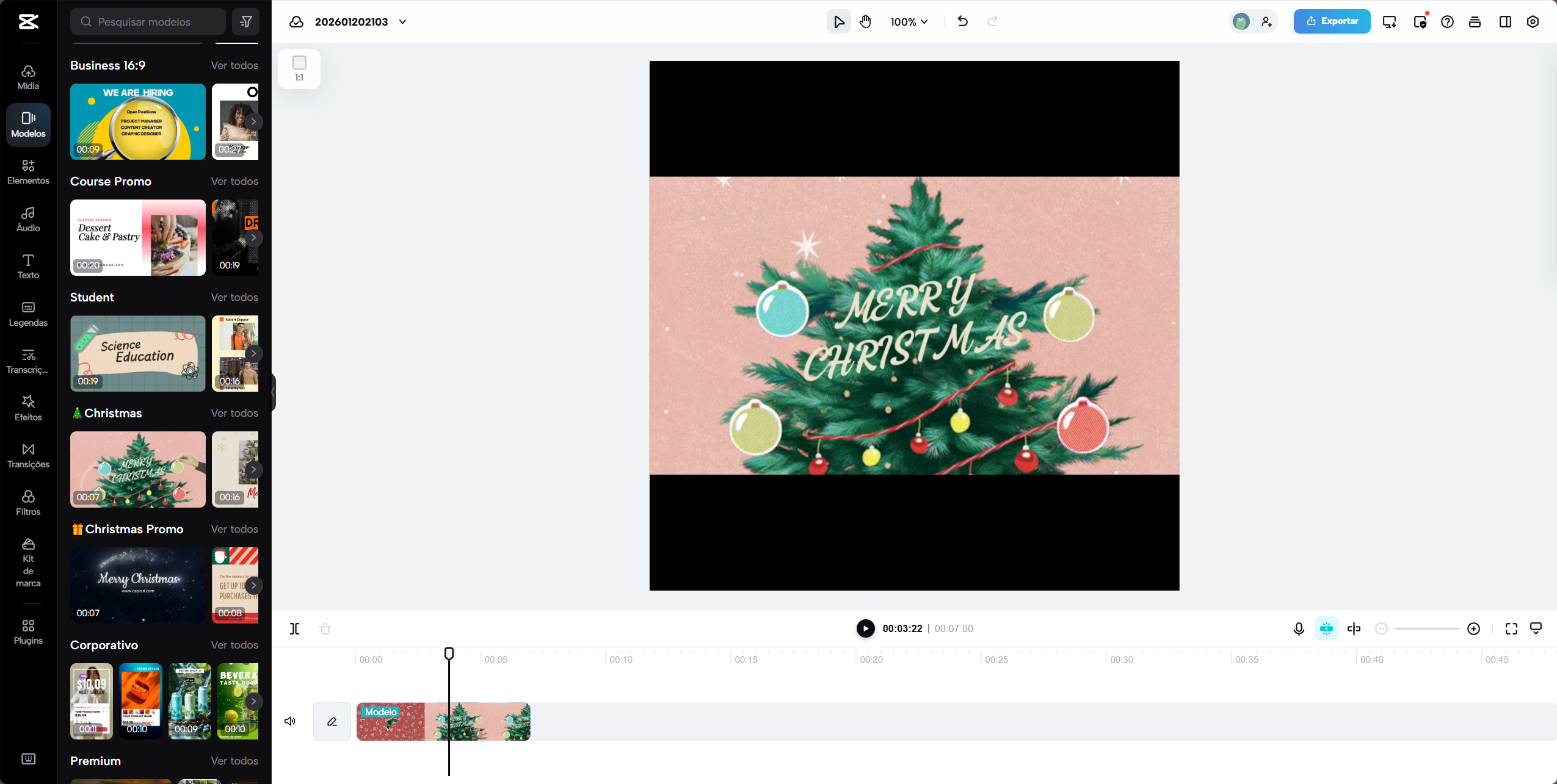 Ajuste o trecho que será transformado em GIF