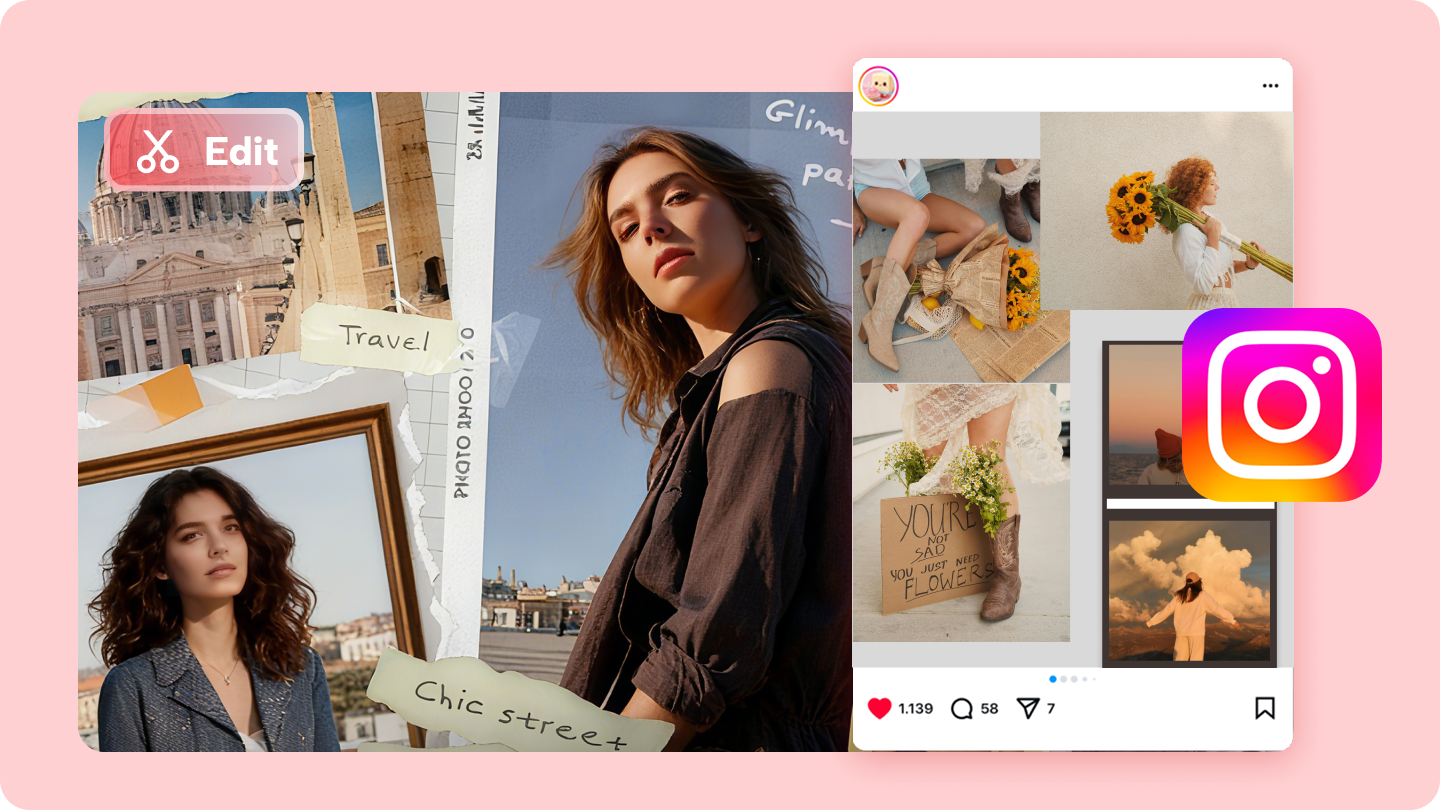 how to make a collage on instagram post
