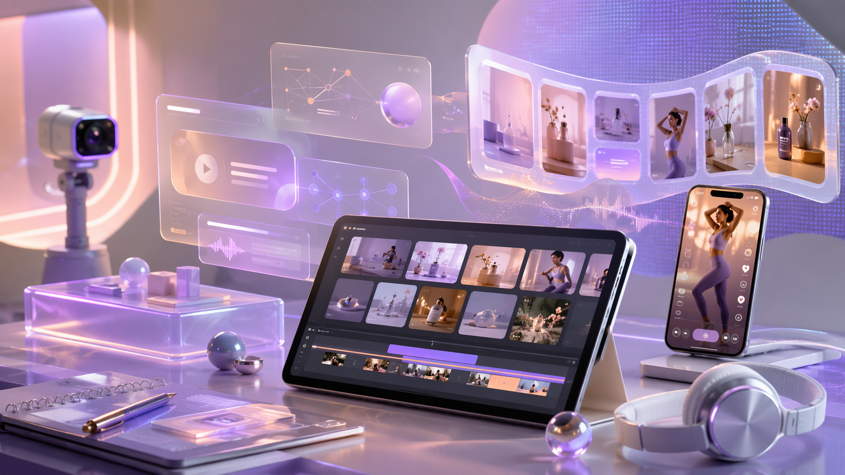 AI B Roll For Short Videos premium AI social video workflow visual for Pippit creators