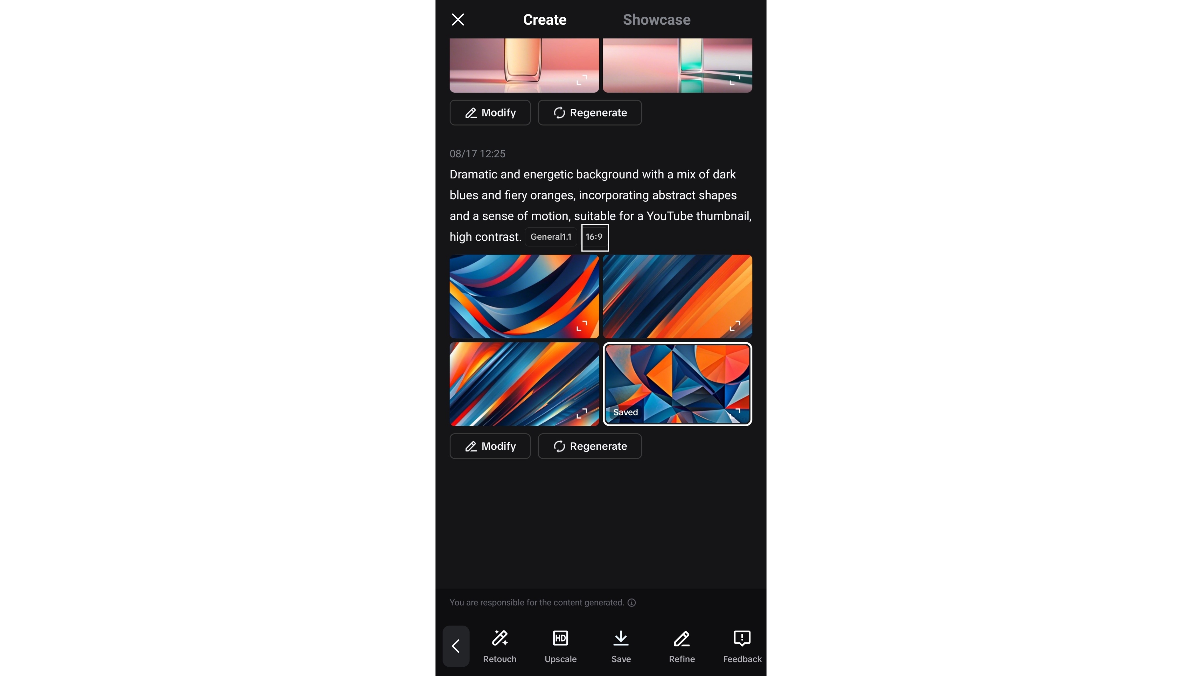 App gratuita per la generazione di immagini AI — Design di miniature YouTube