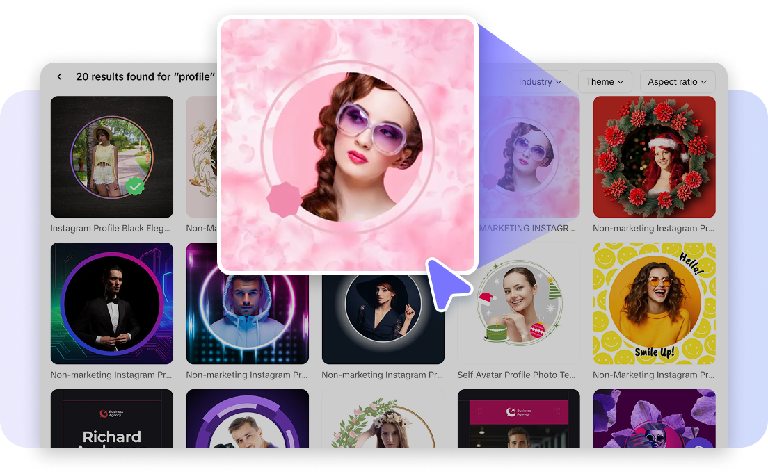 Șabloane de profil personalizabile