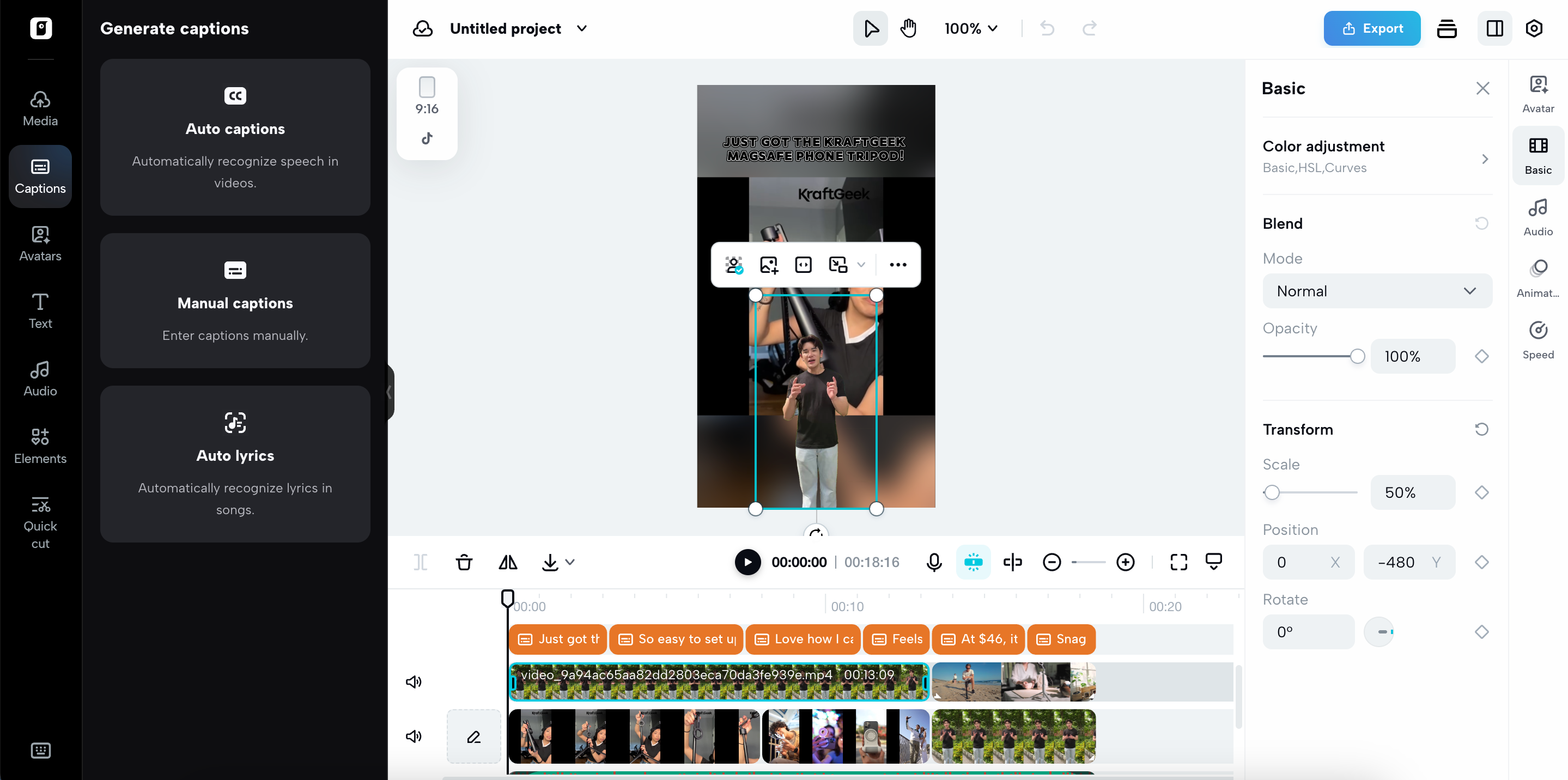 Smart video editing tools