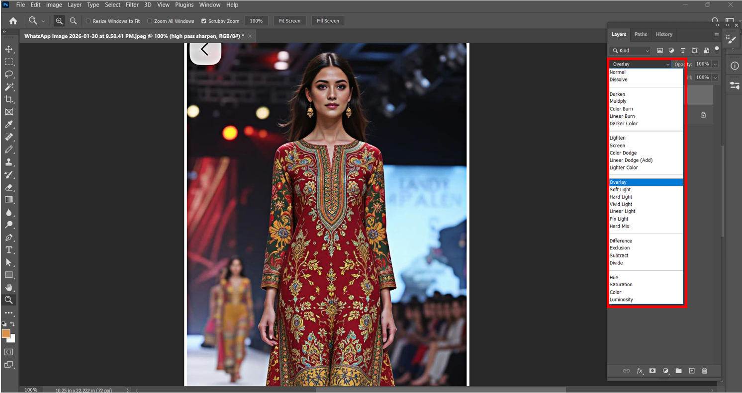 التراكب والمزج