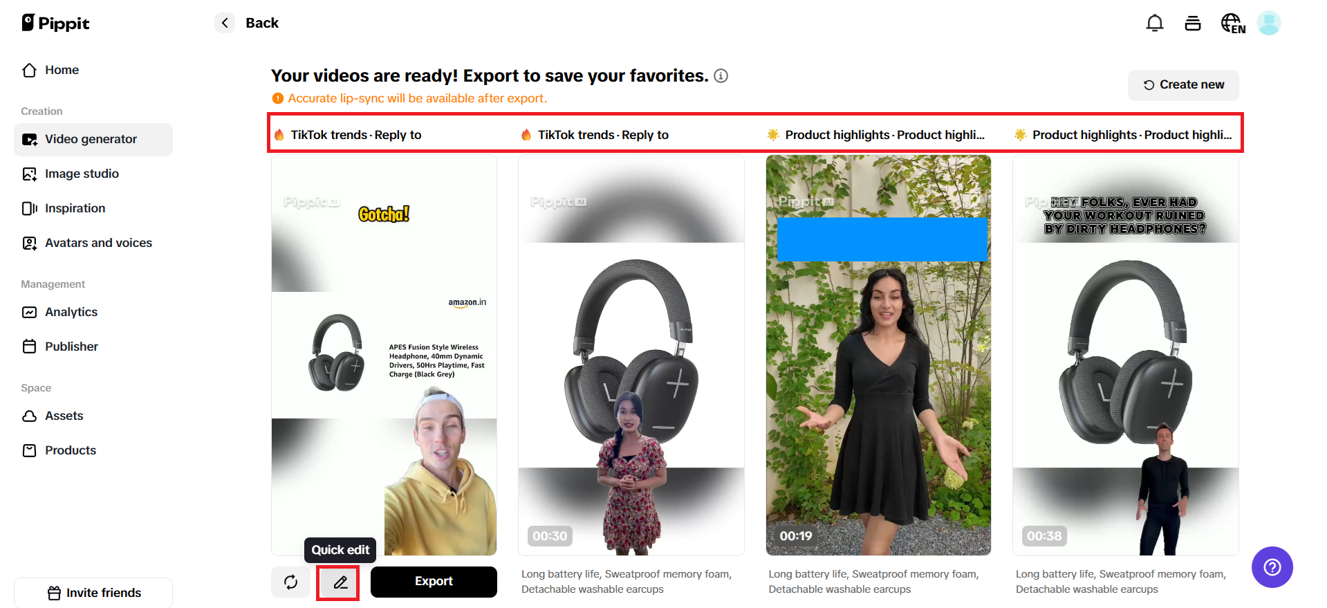 Edit and customize your video