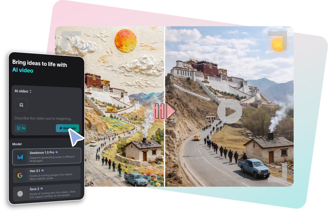 Free AI video maker for Facebook