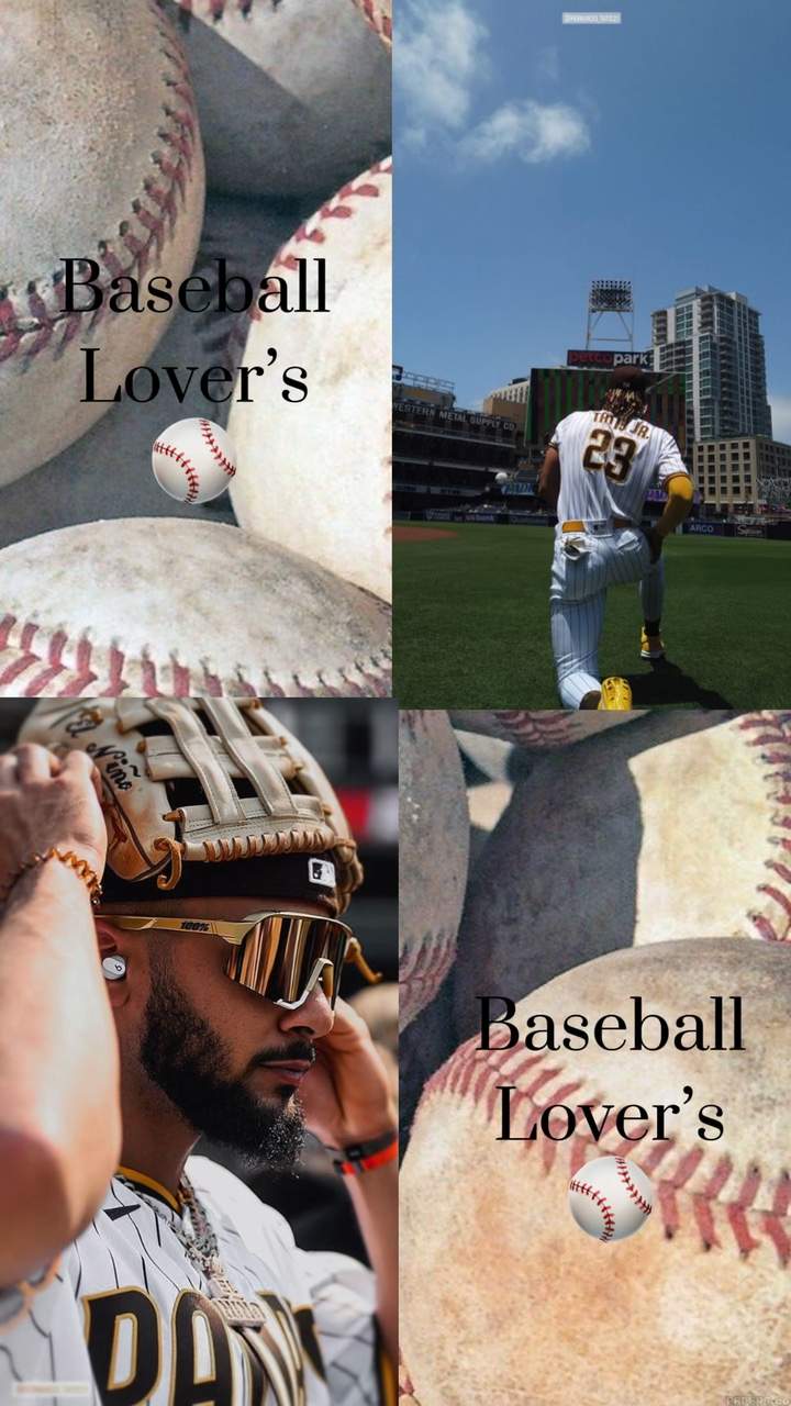 Collage of baseball elements and poster textures used as a creative moodboard