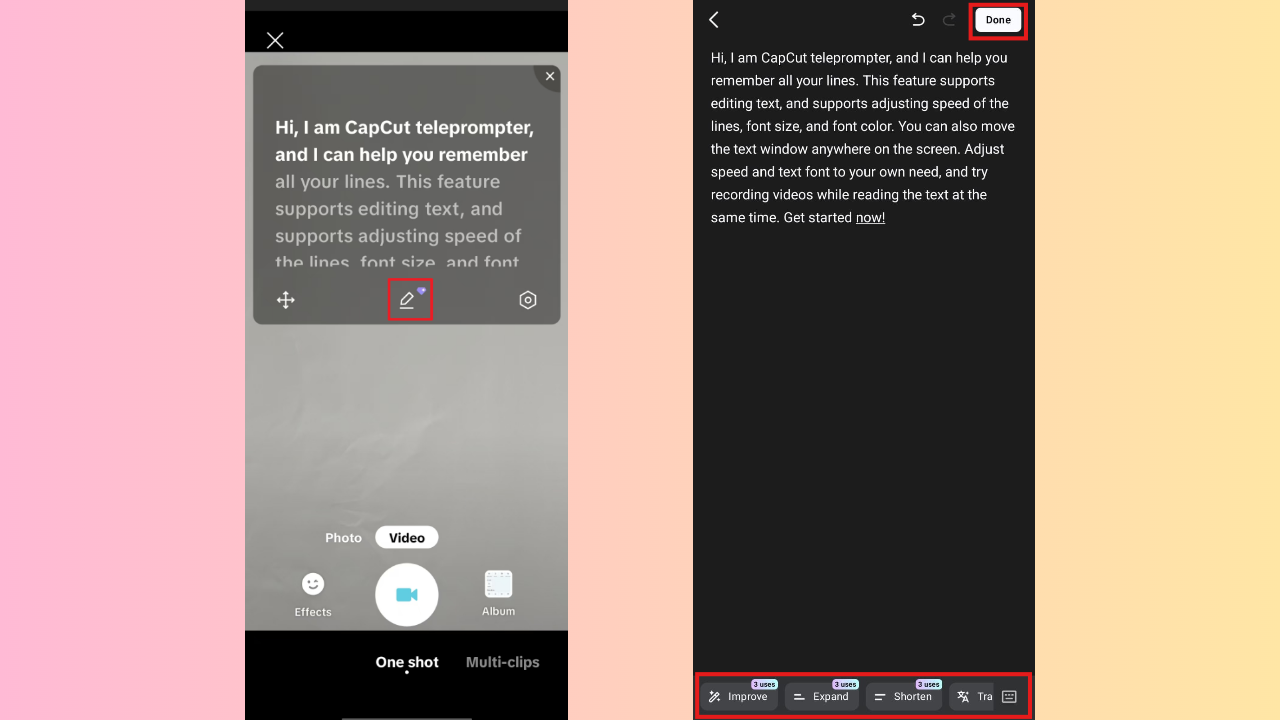 Input script and enhance