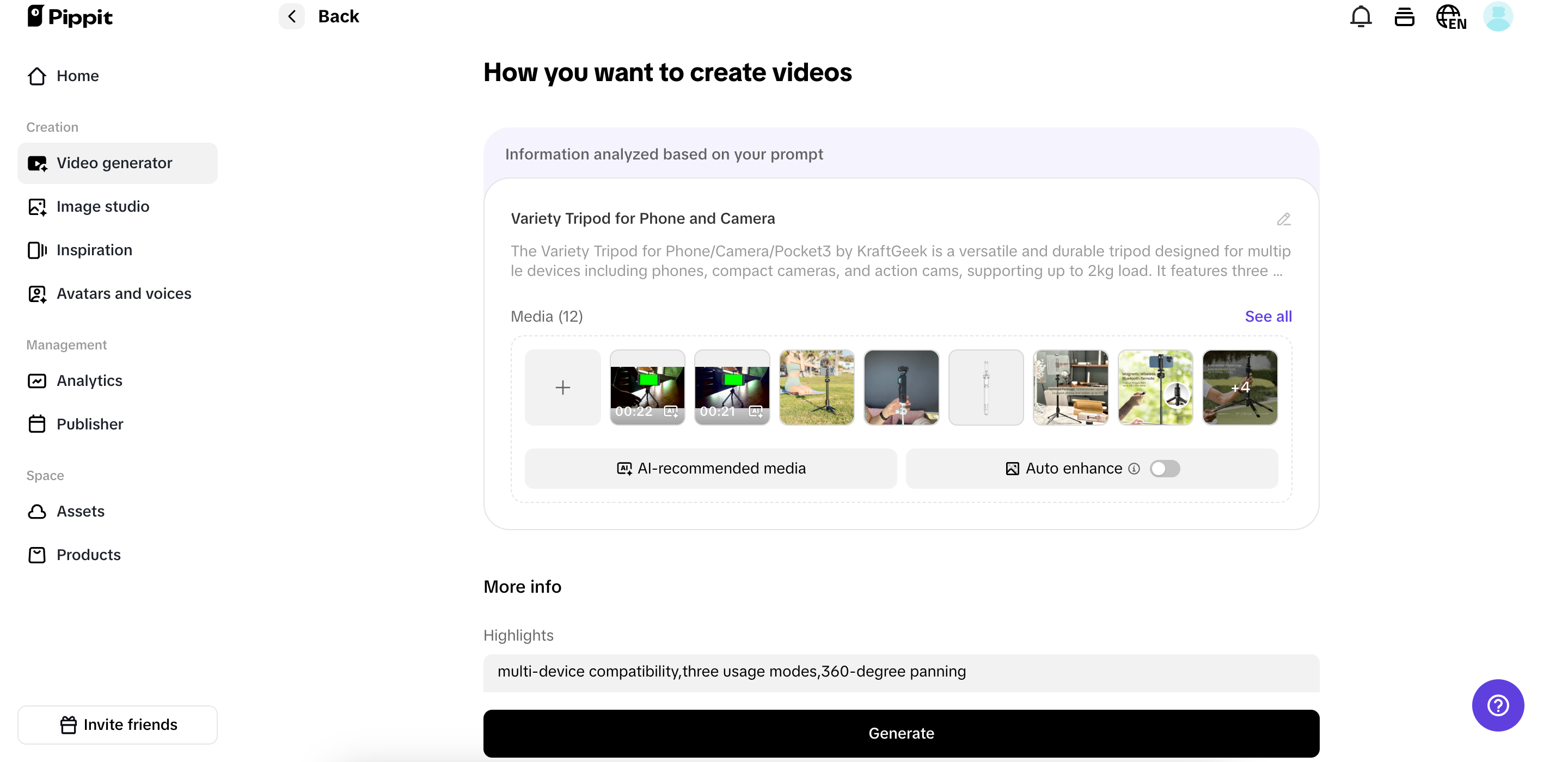 I-edit ang mga detalye ng iyong video.