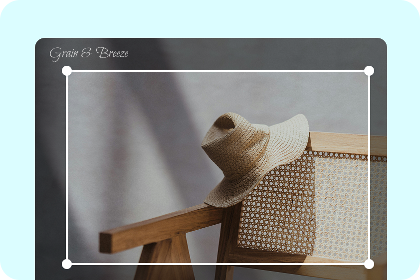 Highlight brand visuals using CapCut's video crop tool.