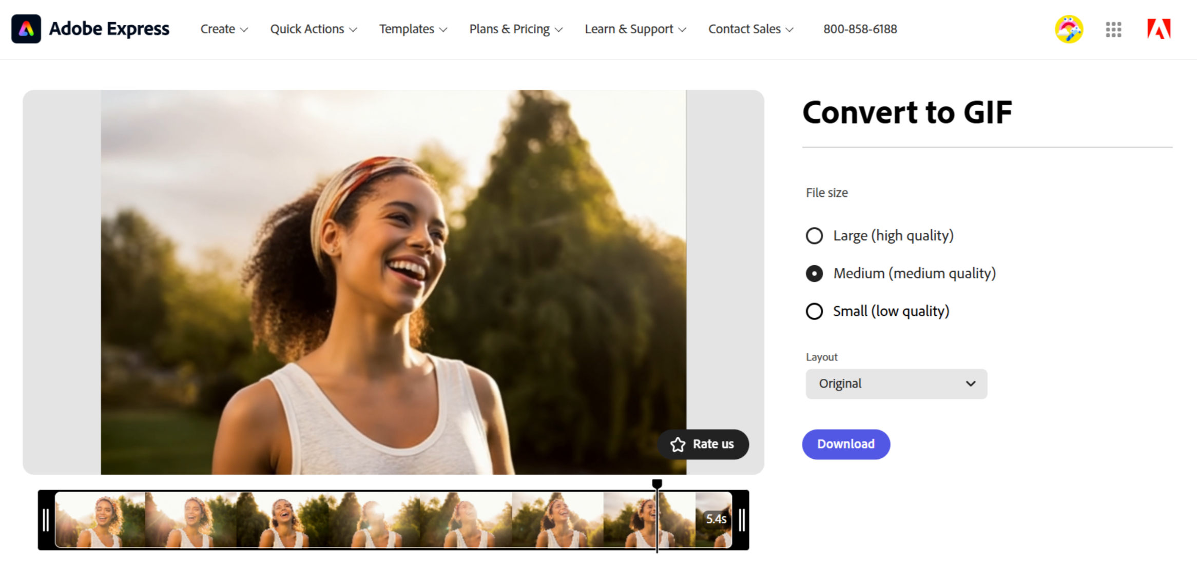 Adobe - a pro-level free online GIF maker with no watermark