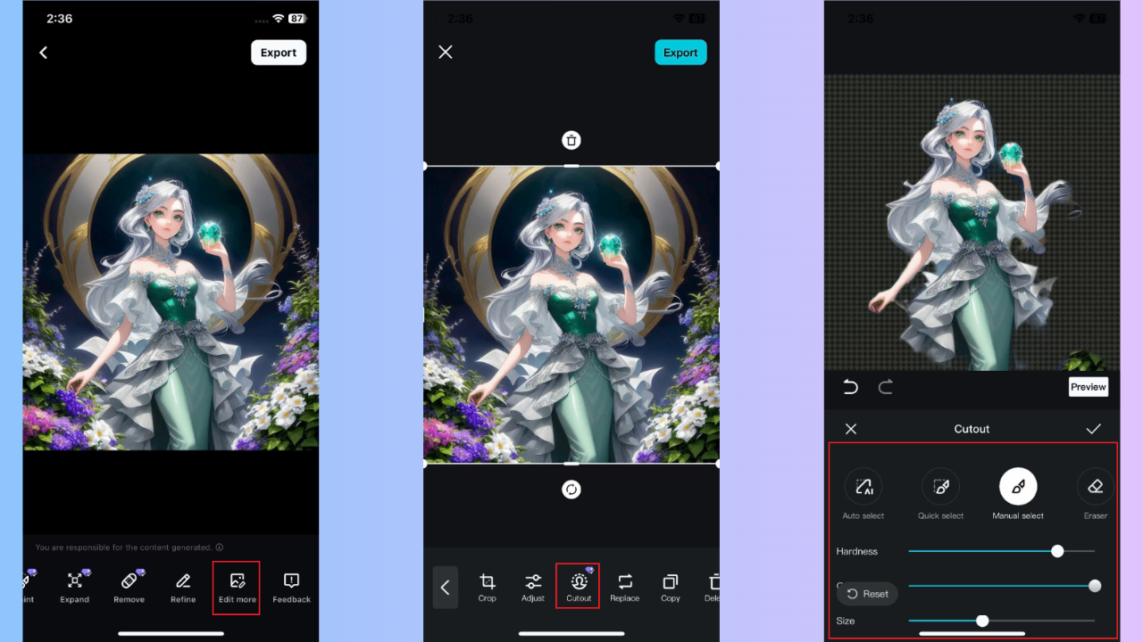 CapCut App Hintergrundentferner