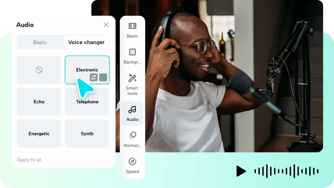 1731924472841. Modificatore vocale AI in tempo reale per personalizzazione audio creativa