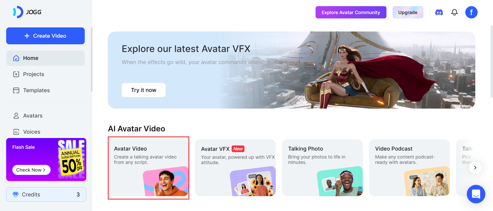 Choose Avatar Video