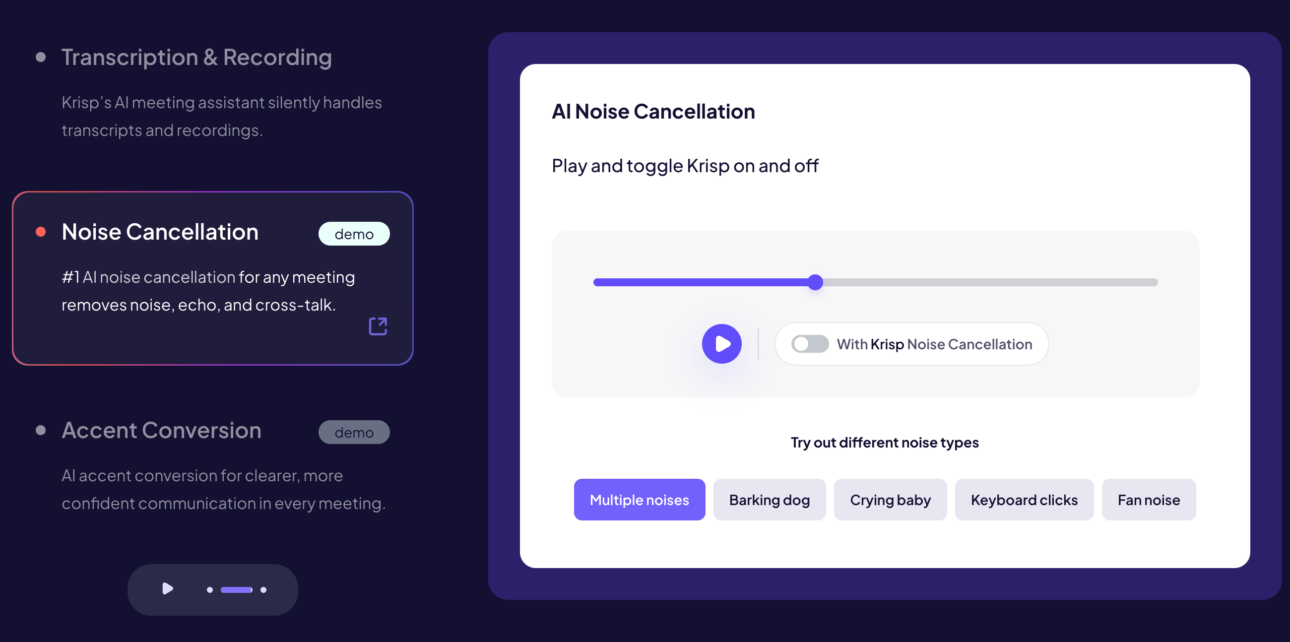 Krisp Noise Cancellation