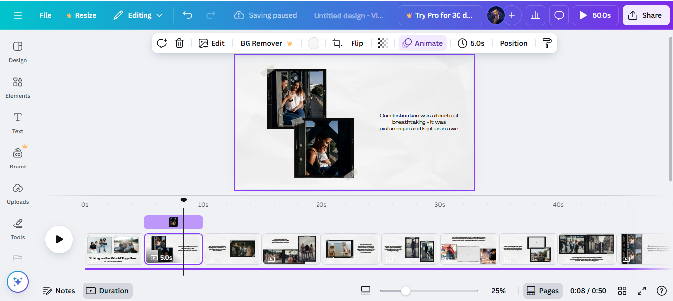 Canva - the popular AI video presentation maker