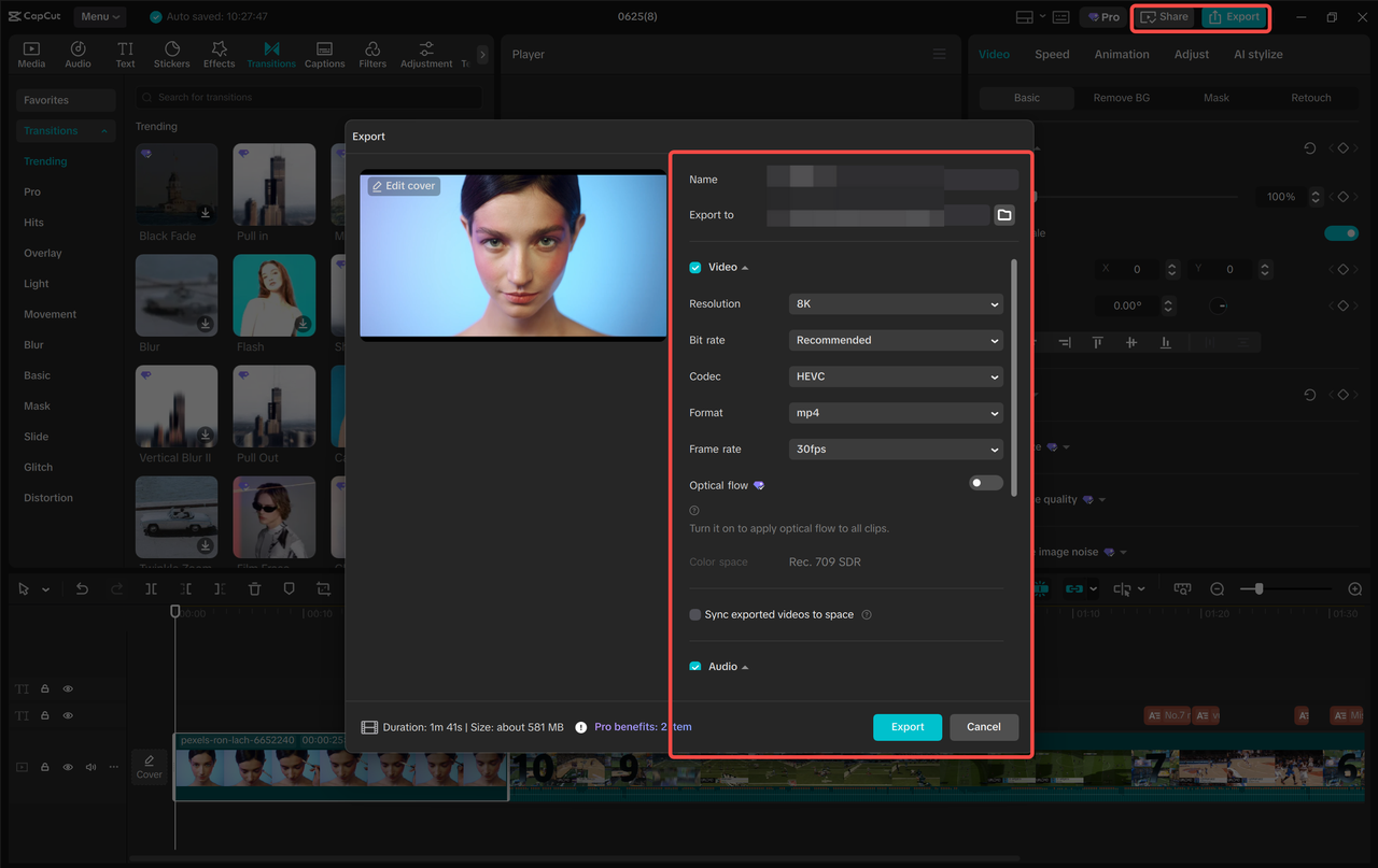 Interface of Envato - an easy-to-navigate site to get free color grading LUTs
