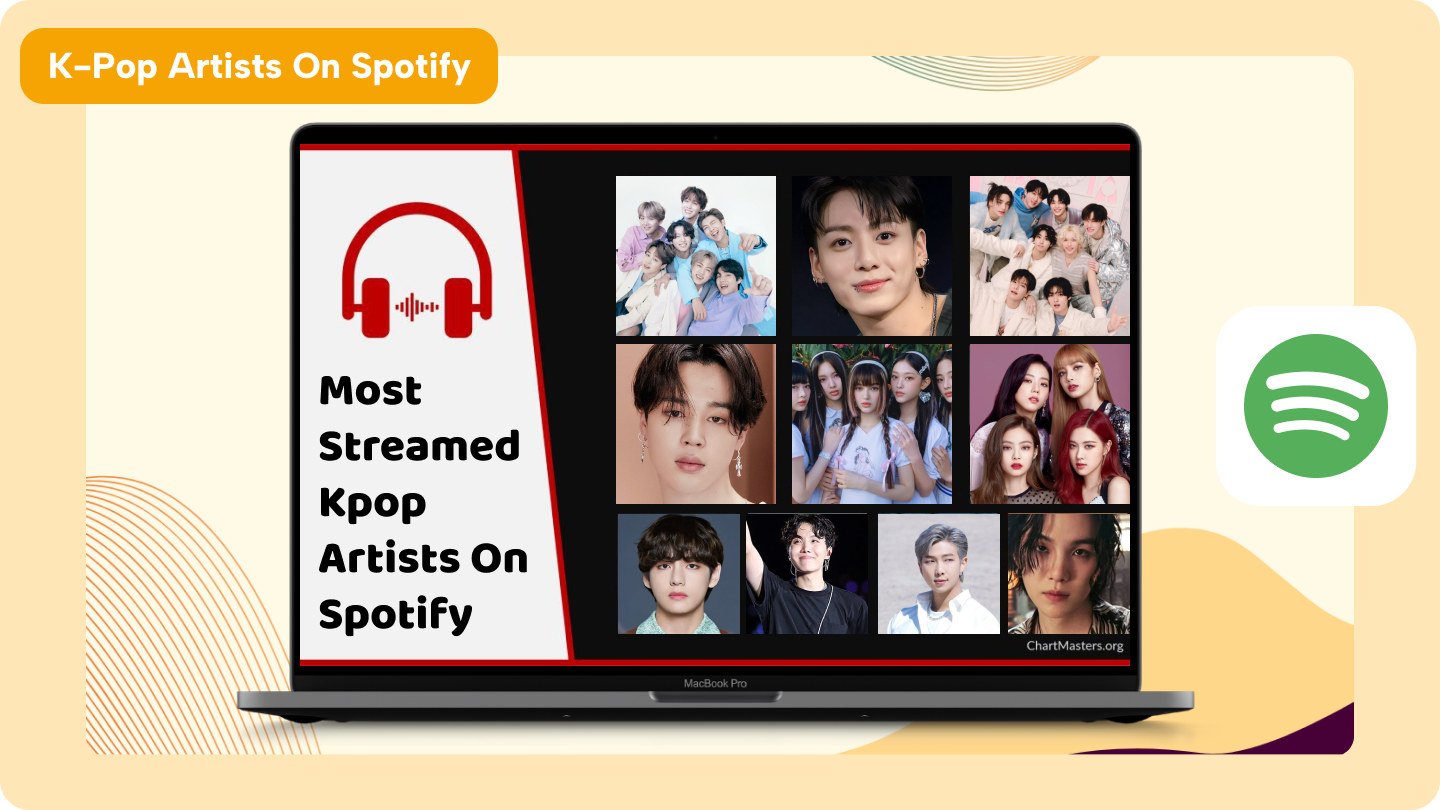 самый транслируемый исполнитель kpop на Spotify