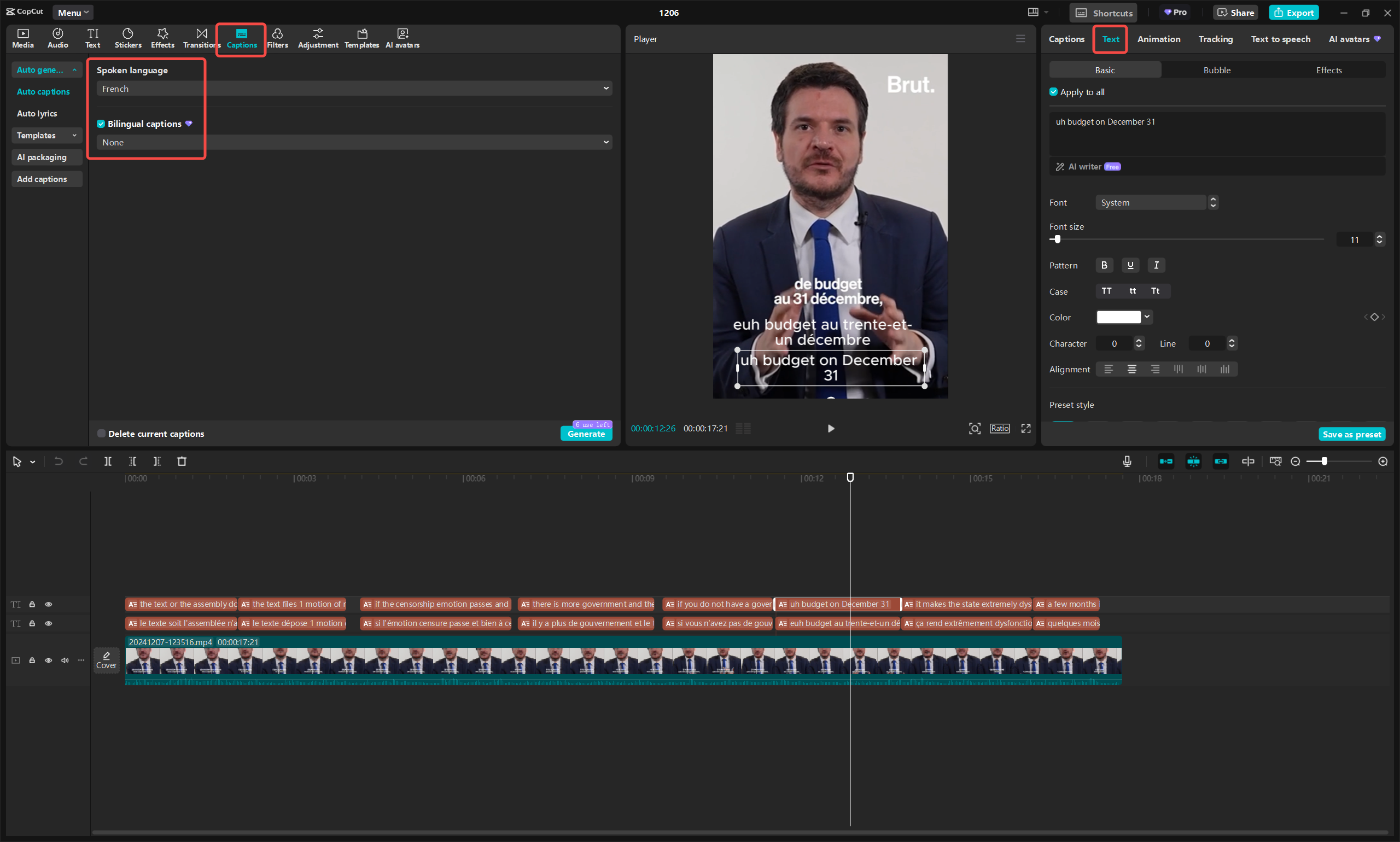 Terjemahkan bahasa Prancis ke bahasa Inggris