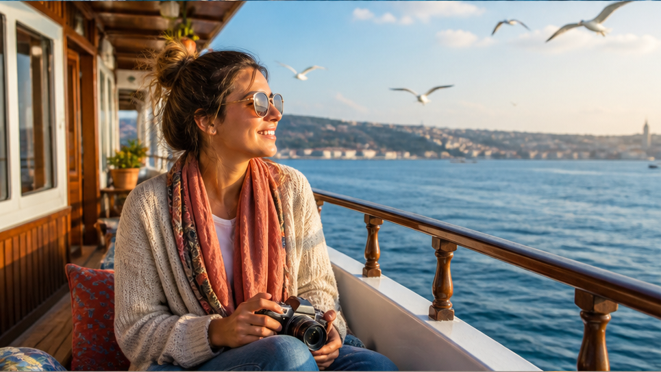 Cute Ship Travel Video — Deckside Travel Moment