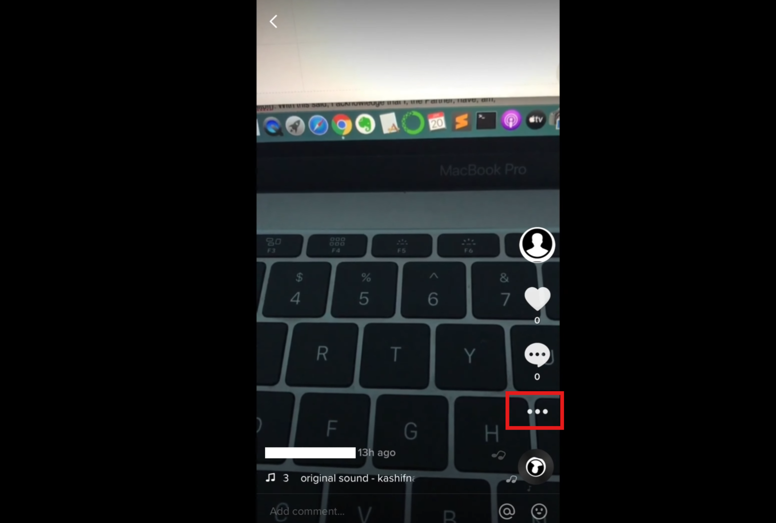 Klicken Sie auf das Drei-Punkte-Menü