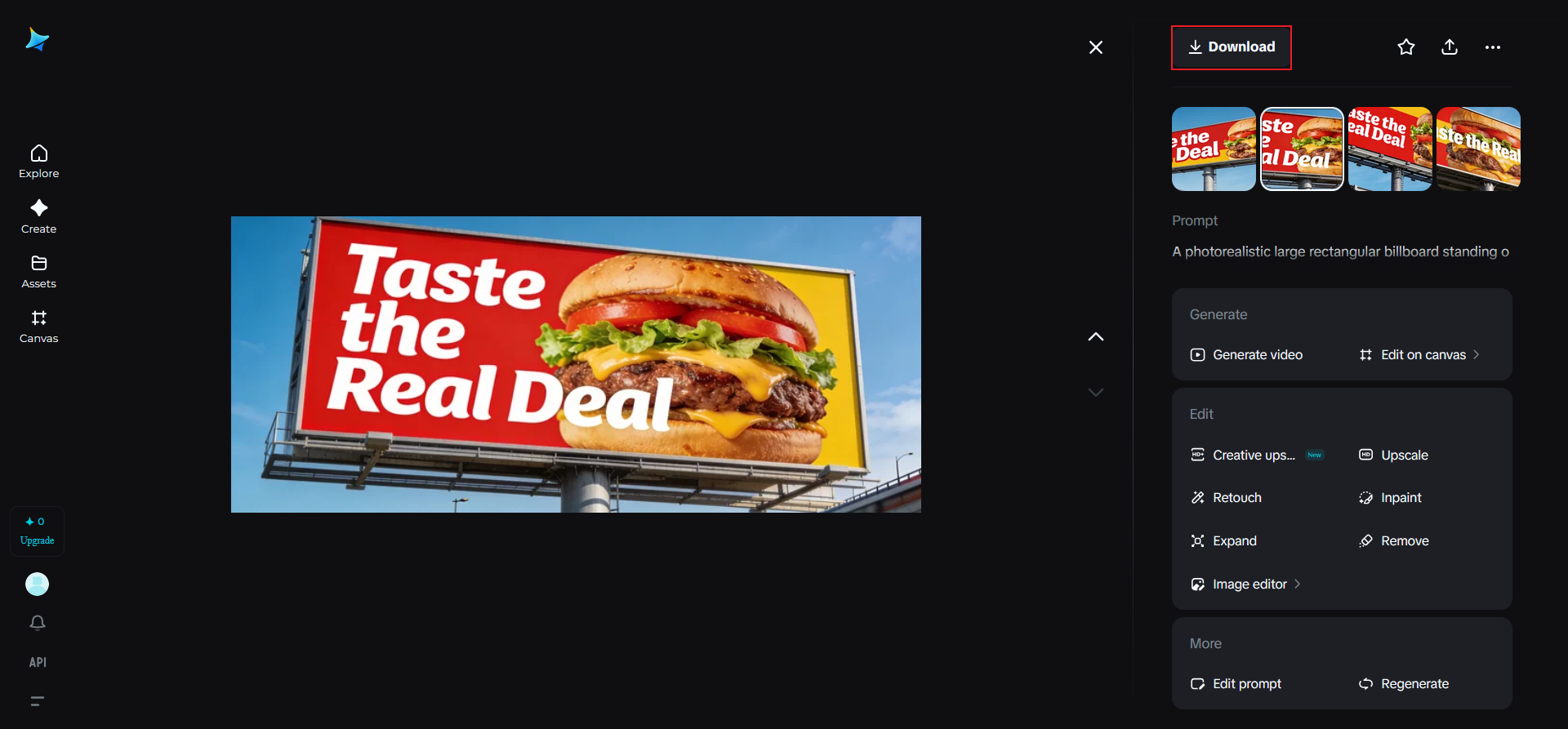 Ladda ner reklamskylten
