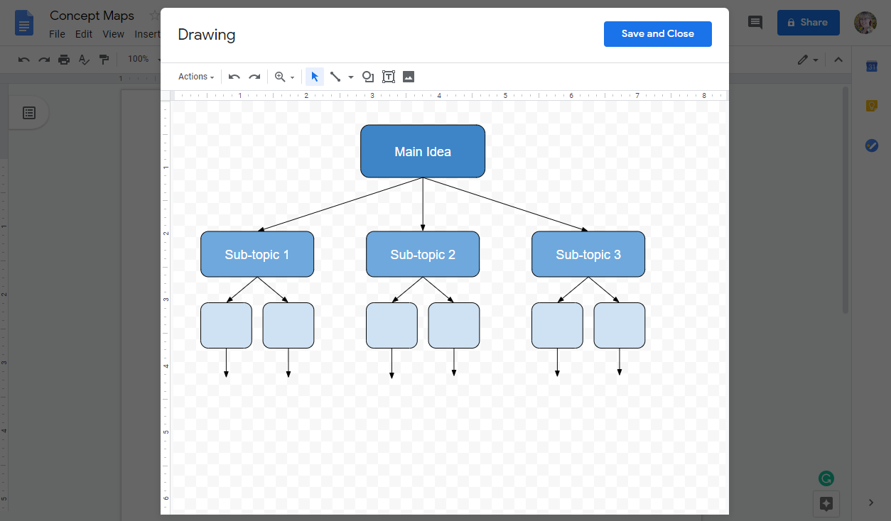 Google Docs interface
