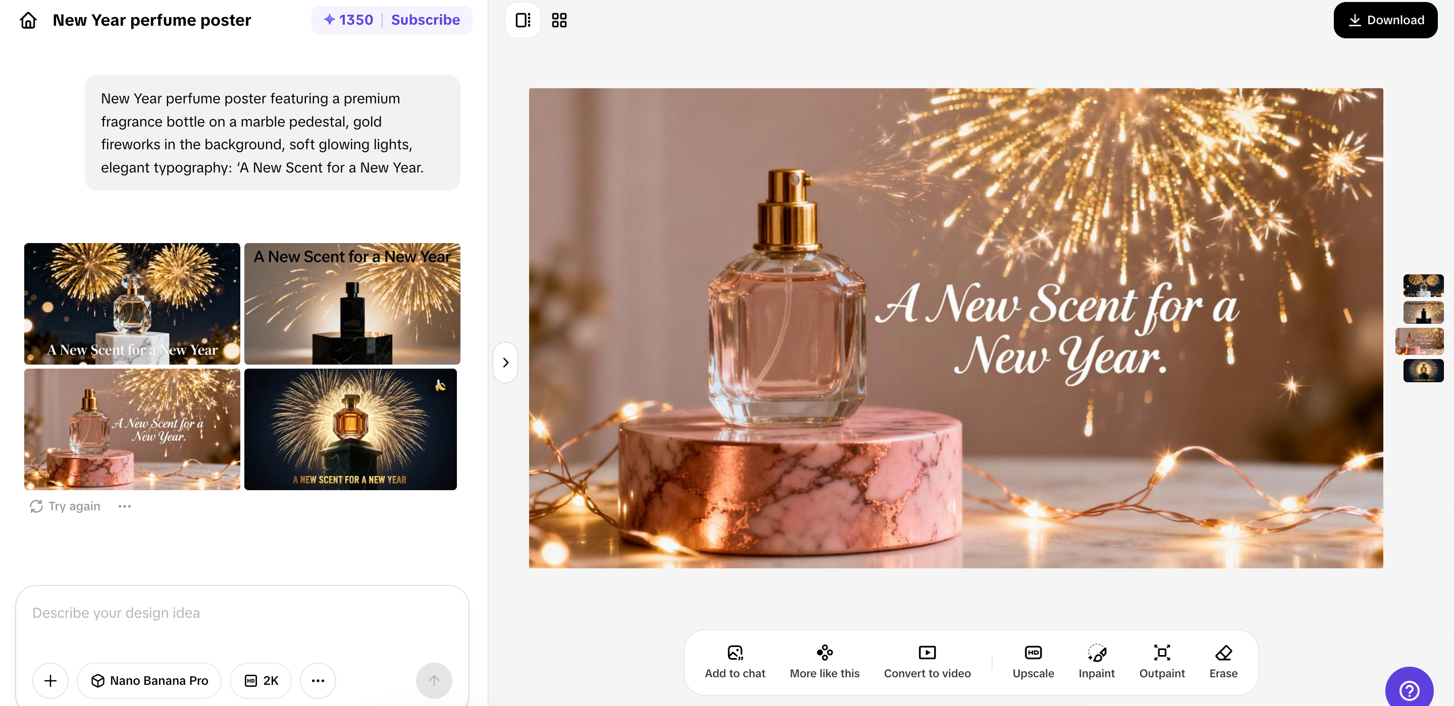 Pag-e-export ng mga ad mula sa Pippit