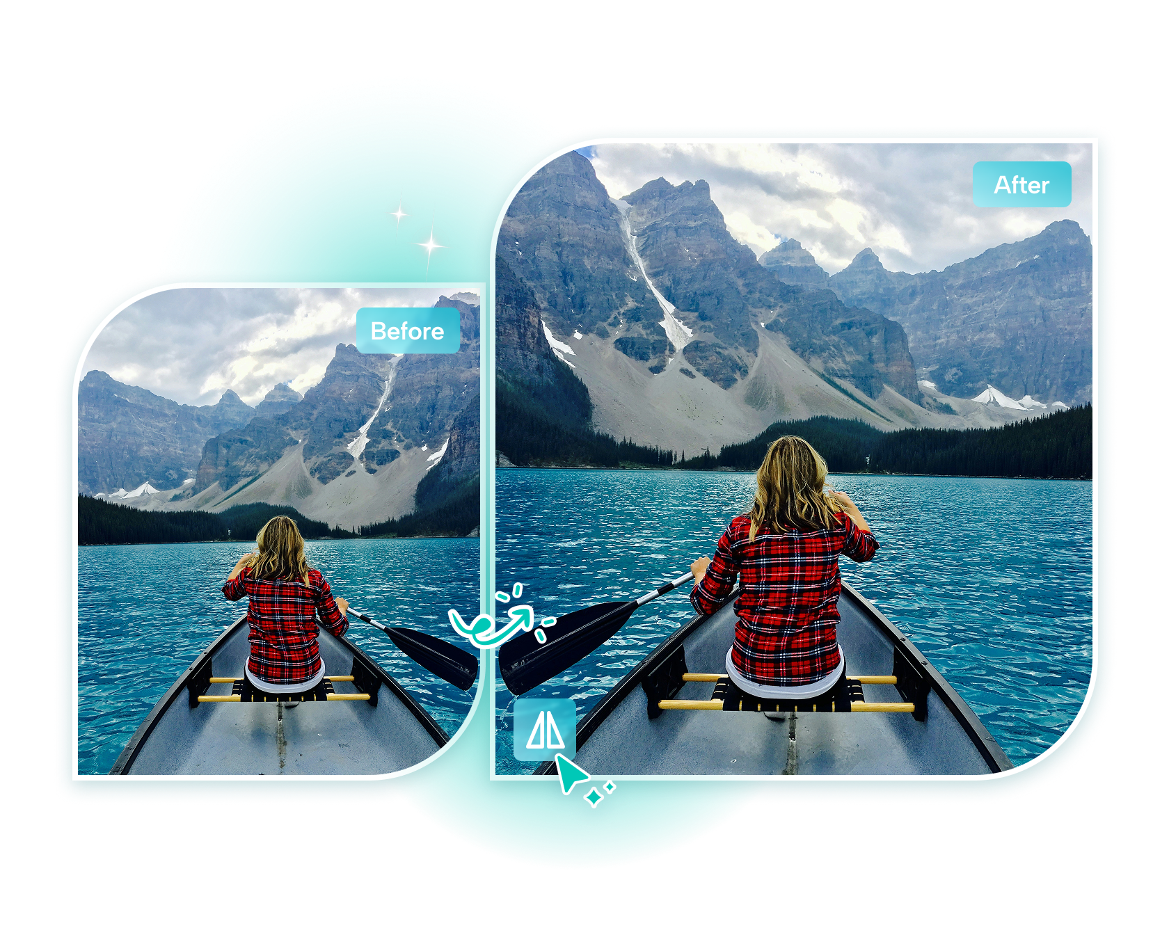 CapCut's image flipper