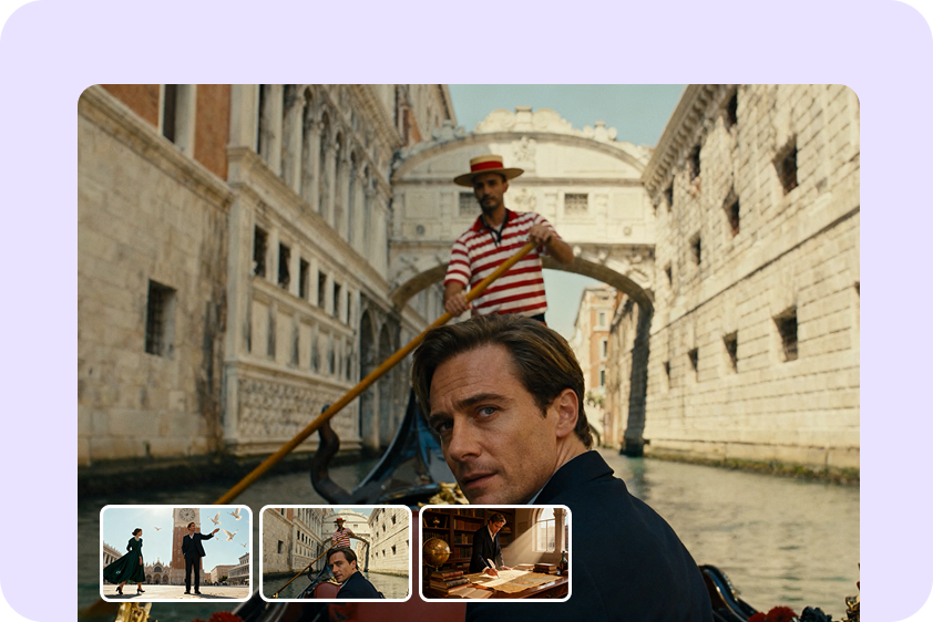 Build cinematic sequences using a vision storyboard generator
