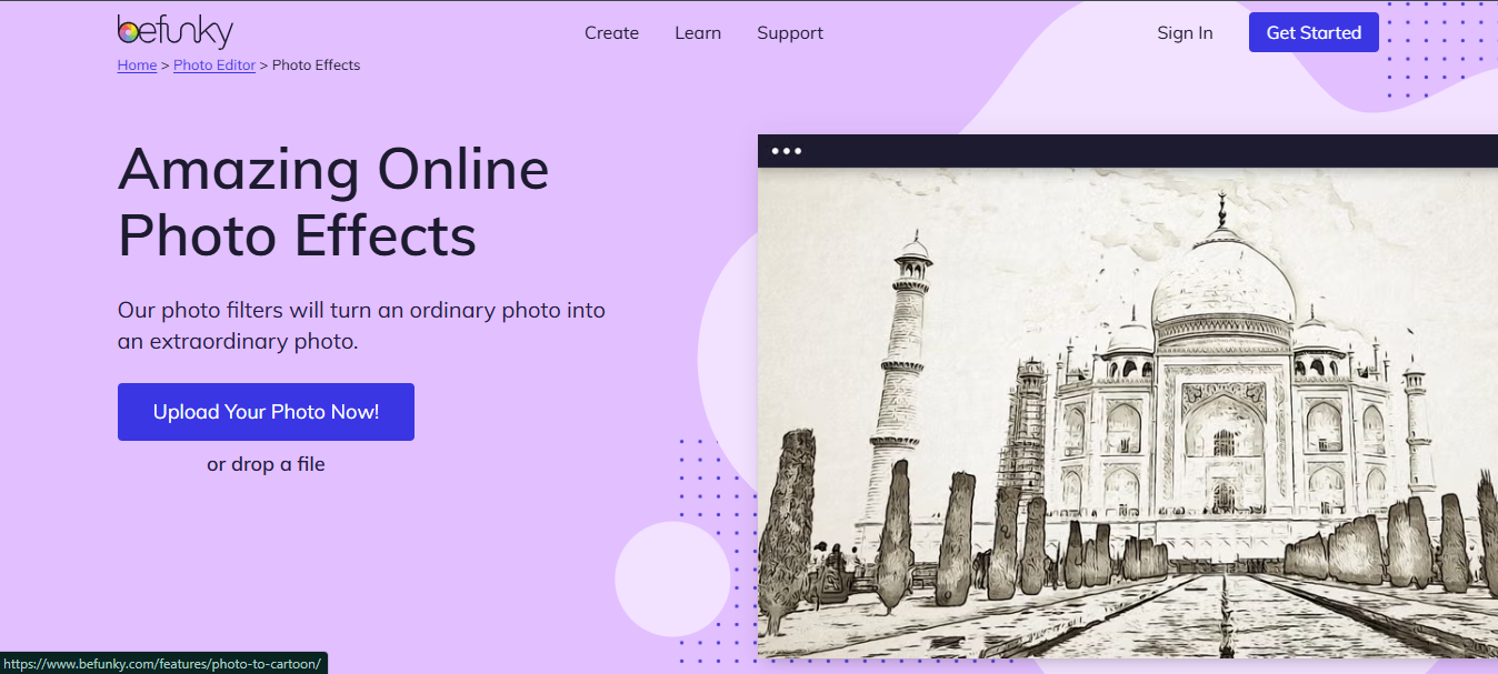BeFunky online photo editor filters