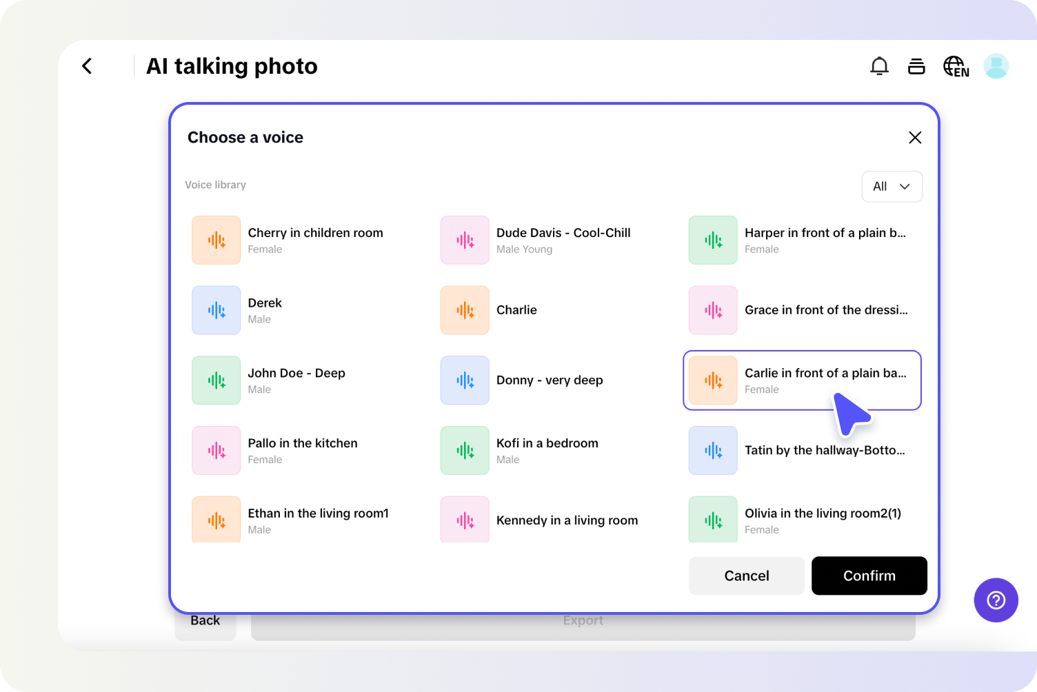 Making the picture talk