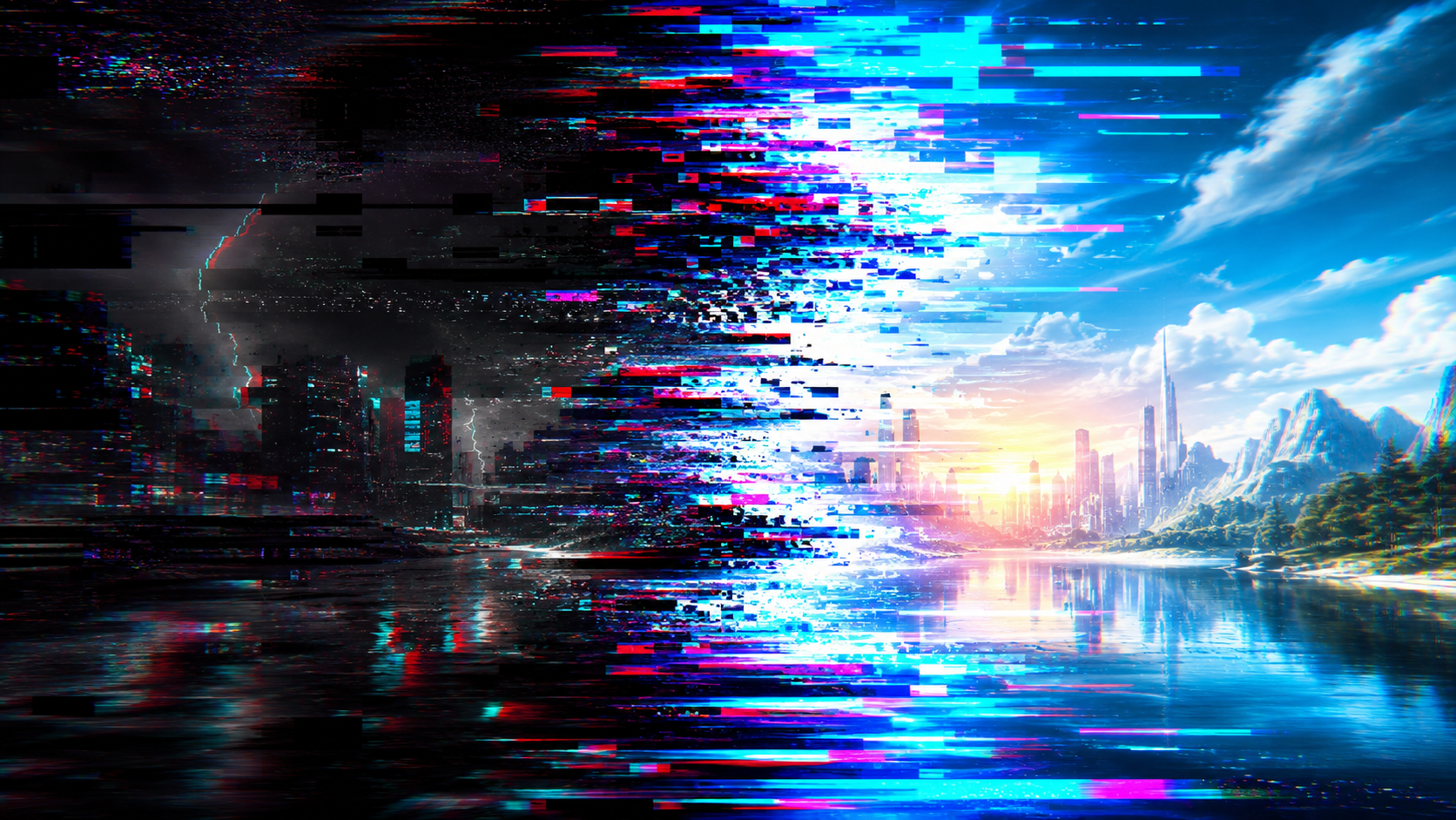 Glitch Transition Effect