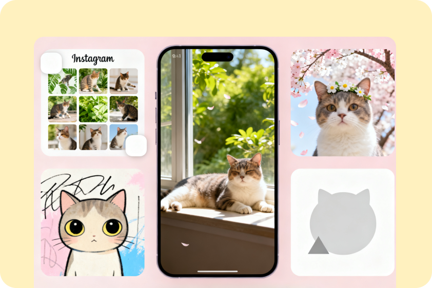 pengubah foto untuk konten dan branding