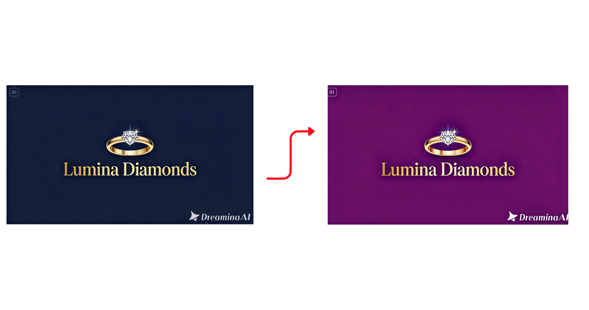 Schimbarea elementului de culoare de fundal al siglei într-o altă culoare utilizând editarea interactivă