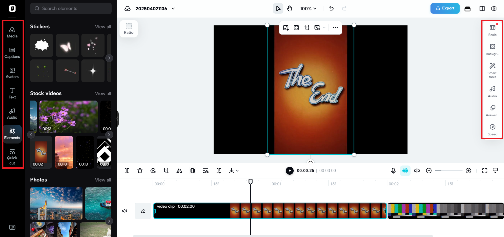 AI-powered video editing