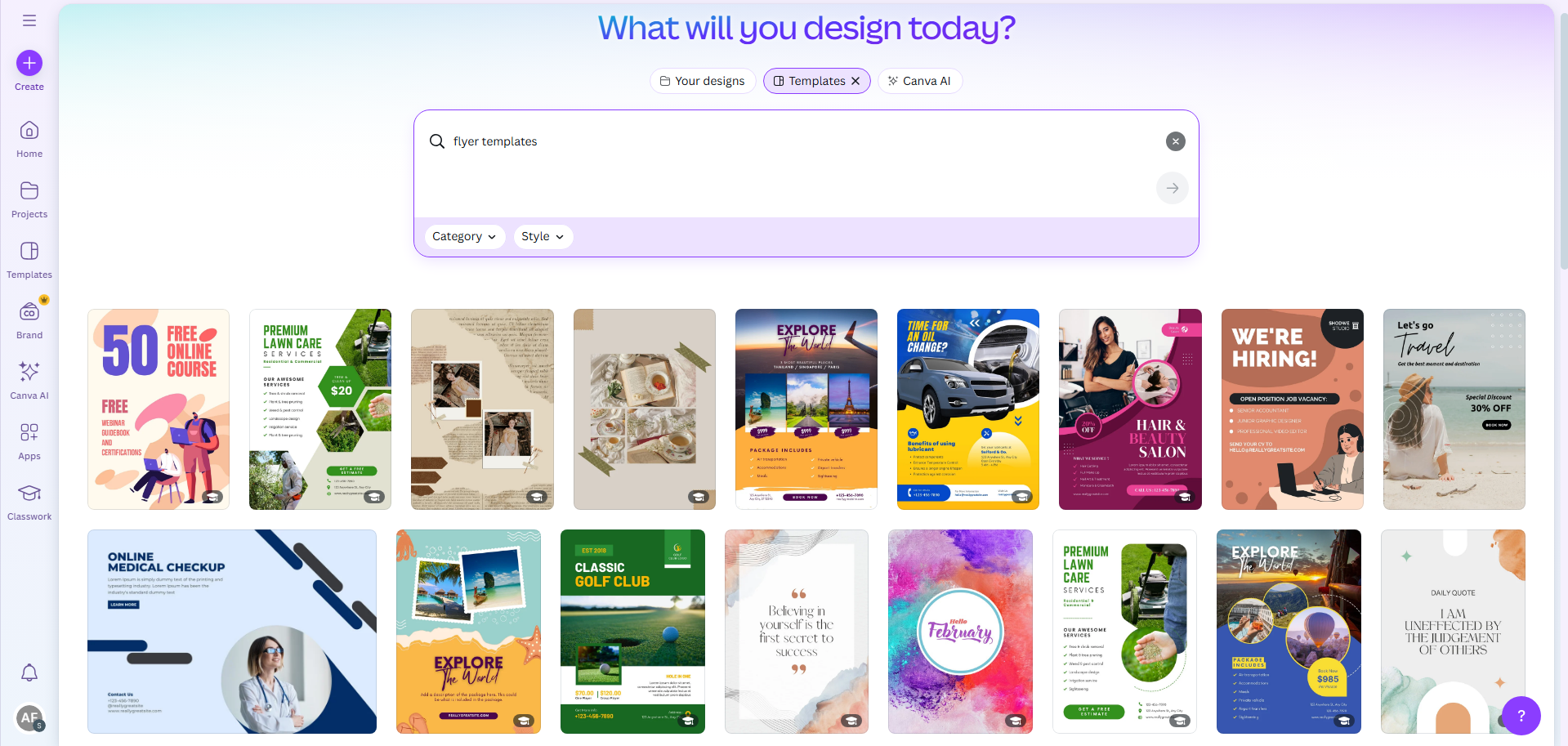 Canva flyer templates
