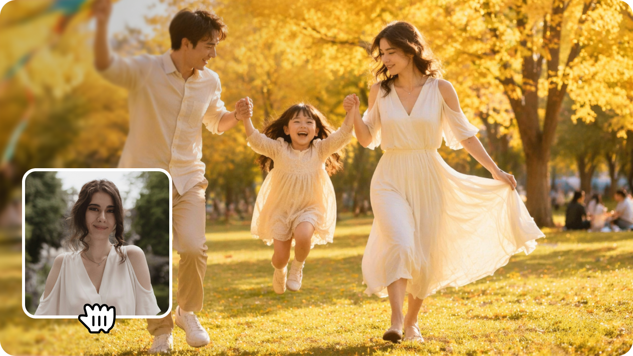 Transformați fotografiile într-un viitor portret de familie cu imagine în imagine