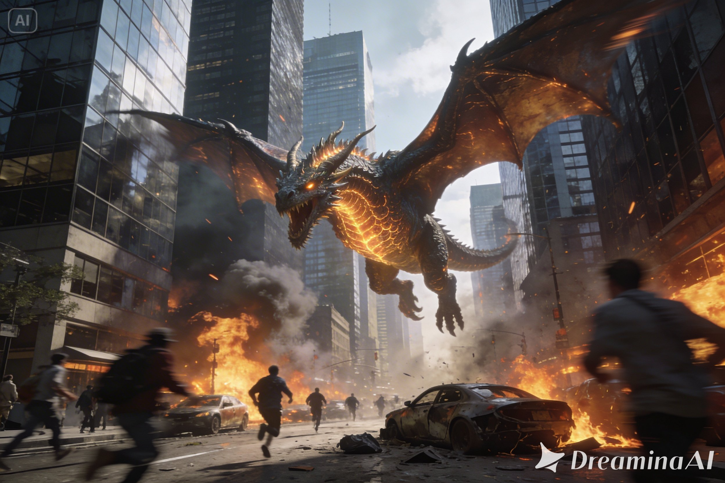 現代世界でドラゴンが目覚める